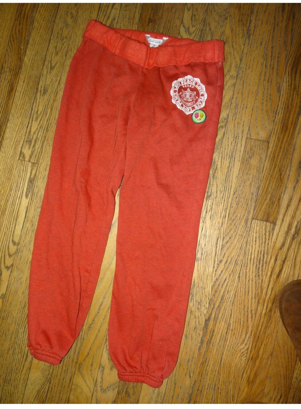 VINTAGE 90s Y2K PINK STYLE SWEATPANTS w/ PATCHES S